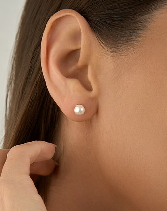 Kolczyki "Pearl Classic" z pereł- srebro 925 pozłacane, Coccola JEWELLERY