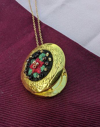 Naszyjnik - Sekretnik Gwiazda Betlejemska, Papaya