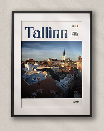 Minimalistyczny plakat Tallinn Estonia, DAPIDOKA