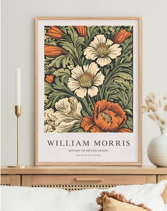 PLAKAT dekoracyjny , William Morris, wystawowy, black dot studio