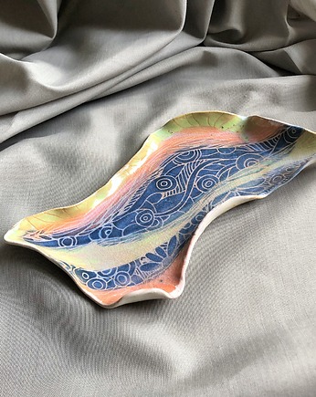 Ceramiczny talerzyk Zygzak, Gleeme