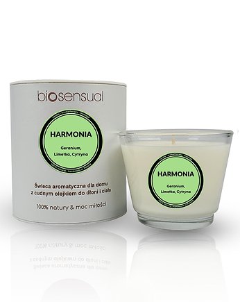 Świeca do masażu i aromaterapii HARMONIA 80g, Biosensual