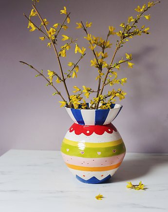 Wazon ceramiczny Pisanka, Naturalnie, Z Gliny