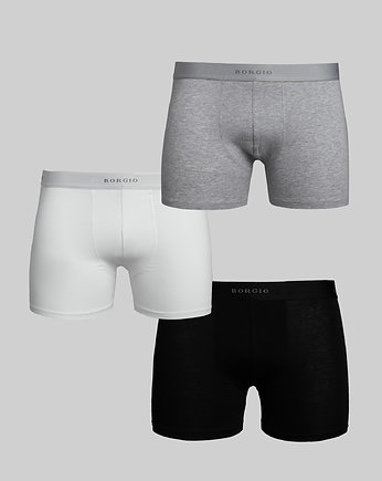 bokserki męskie  3-pack stretch cotton xxl, BORGIO