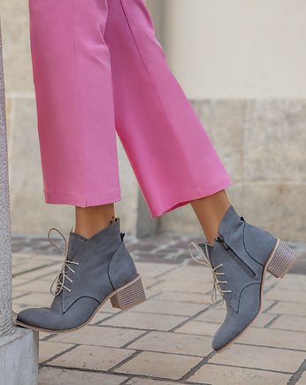 RĘCZNIE ROBIONE BOTKI ZAPATO 482 GRAFIT, Zapato