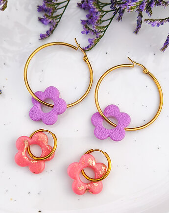 Kolorowe słodkie kolczyki dla niej, biżuteria w pastelowym kolorze, boho, Dary Rusałki