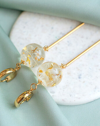 Kolczyki z rzęsek dmuchawca