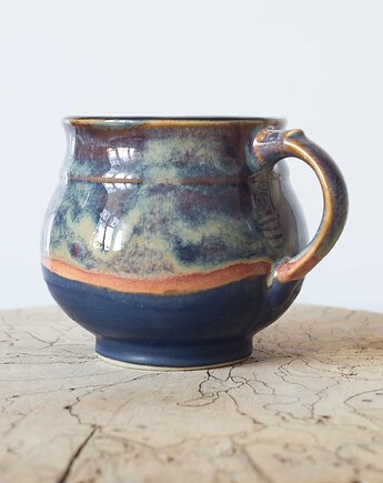 Kubek baryłka handmade, studnia ceramiczna