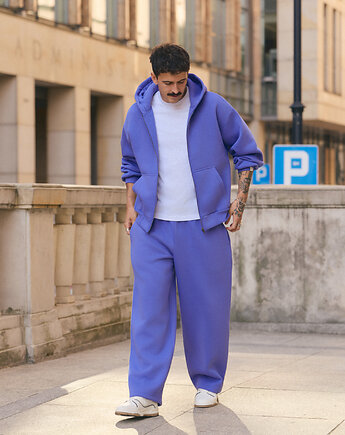 Spodnie dresowe PUFFA BAGGY Purple Hills męskie, HARP TEAM