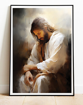 Plakat Jezus W Modlitwie, Plakat Na Ścianę MS-PLAK-0041, Magnetyczne Studio