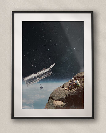 Plakat Space Taxi - Kolaż Fine Art, DAPIDOKA