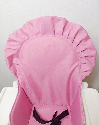Wkładka do krzesełka Ikea Antilop z falbanką-różowy, Helena Kamińska