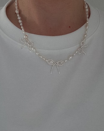 Naszyjnik Kokardka srebro, Vander jewelry