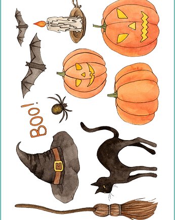 Tatuaż tymczasowy "Halloween 15", Fotobloki and decor