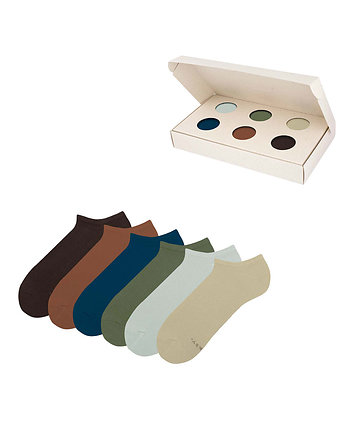 Zestaw klasycznych skarpetek stopek w pudełku - Earth Box, ZOOKSY