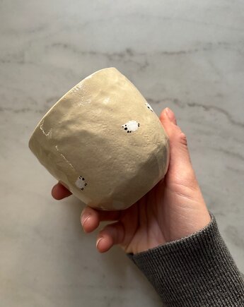 Ceramiczna Czarka 220 ml w Owieczkami Handmade Podhale, Maison Fragile