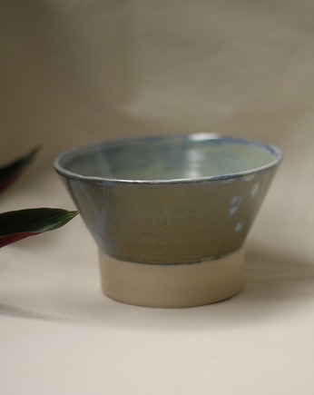 Ceramiczna miska w morskim kolorze. Ceramika ręcznie robiona, Lvvia ceramics