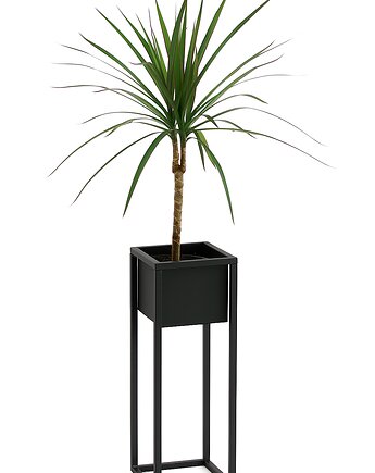 Kwietnik Metalowy CUBO 70cm czarny, JAKPOLDESIGN