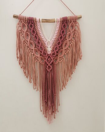 Makrama w odcieniach różu - DOSTĘPNA od ręki, manufaktura_wadoshka