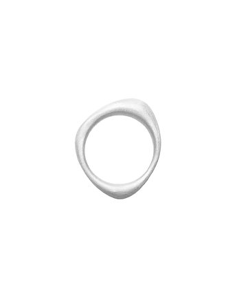 SMOOTH / satin silver ring, Filimoniuk