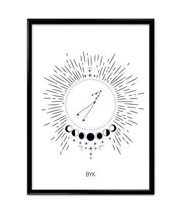 Plakat Byk , Bury Lis