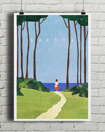 Plakat Bałtyk - na plażę, minimalmill