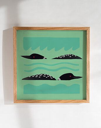 Print 21x21 cm, islandzkie nury, Emilia Skwarska