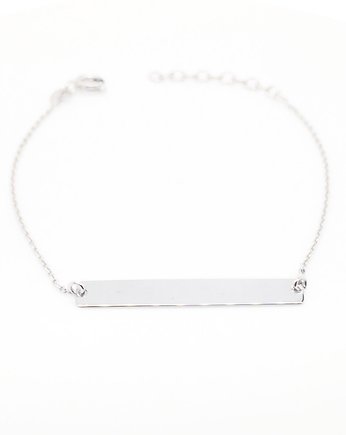 Srebrna bransoletka z blaszką pr. 925, VENA Jewellery