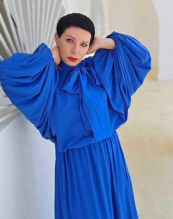 New SUKIENKA Blu santorini, momo fashion