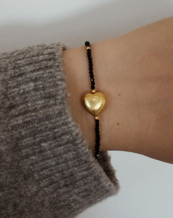 Bransoletka Onyks z sercem, Chmolowska Jewellery