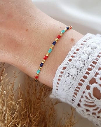 Bransoletka z drobnych koralików, LEI handmade 