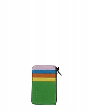 Etui skórzane na karty wizytówki przegródki kieszeń na zamek OLIVKA, Olivka Warsaw