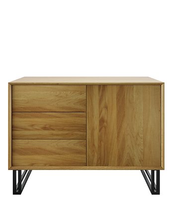 Komoda dębowa LukkaWoods Elegant Steel I, LukkaWoods