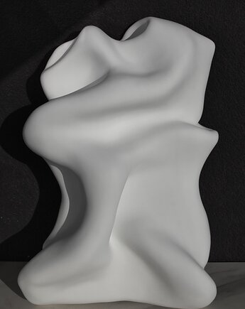 Folds No.1 - rzeźba ścienna, obraz strukturalny 25x37cm, Qualia Artstudio