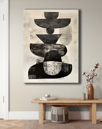 Geometria natury - Obraz na płótnie - Druk Blejtrama, Minimalizm, Loft #104, Black Sapphire Art