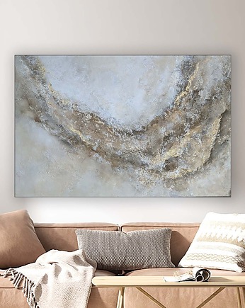 Ręcznie malowany, obraz strukturalny 120x80cm Gotowy do wysyłki, Diana Abstract Art