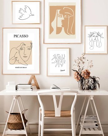 Galeria plakatów plakaty abstrakcyjne Picasso, black dot studio