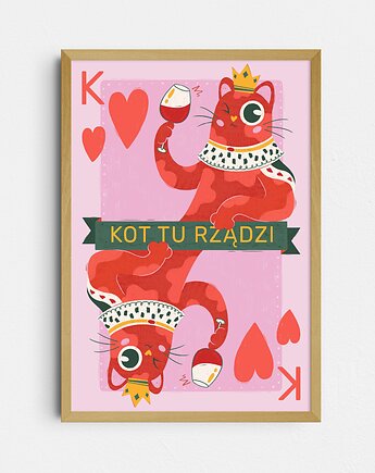 Plakat "Kot Król", Yana Mosnytska