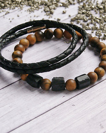 KOMPLET - odwaga, ochrona - tygrysie oko, kaktusia