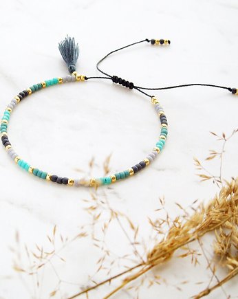 Bransoletka koralikowa Minimal - Frozen, Ilovehandmade