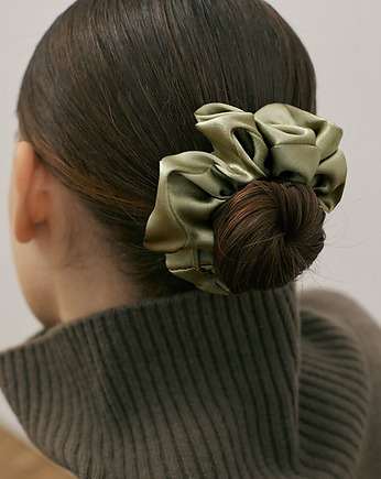 Pistacjowe love - zestaw jedwabnych scrunchie, BARLA