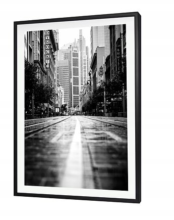 CZARNA RAMKA 30X40 CM ALUMINIOWA NA PLAKAT, black dot studio