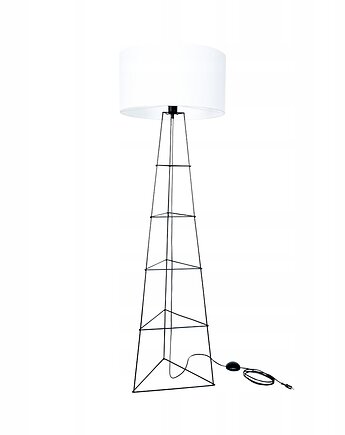 Nowoczesna lampa z klasycznym abażurem 50 cm, Fabryka Lamp