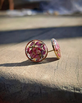 Kolczyki z wrzosem, Figa handmade accessories