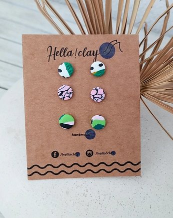 Minikolczyki 3pack, Hellaclay