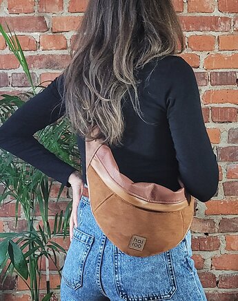 Nerka "Haru"ruda brąz eko skóra vegan, hairoo