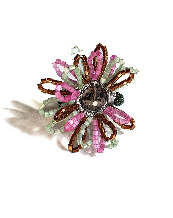 Duży pierścionek kwiat, VLGjewelry