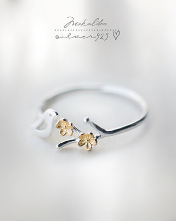 Pierścionek Spring - Makaliboo  - SREBRO 925 -BOX, Ewa Saj  Silver