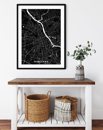 Mapa plakat - Warszawa, Mappy Maps