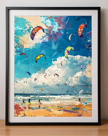 Plakat - Kite-surfers paradise, Harry Monkey